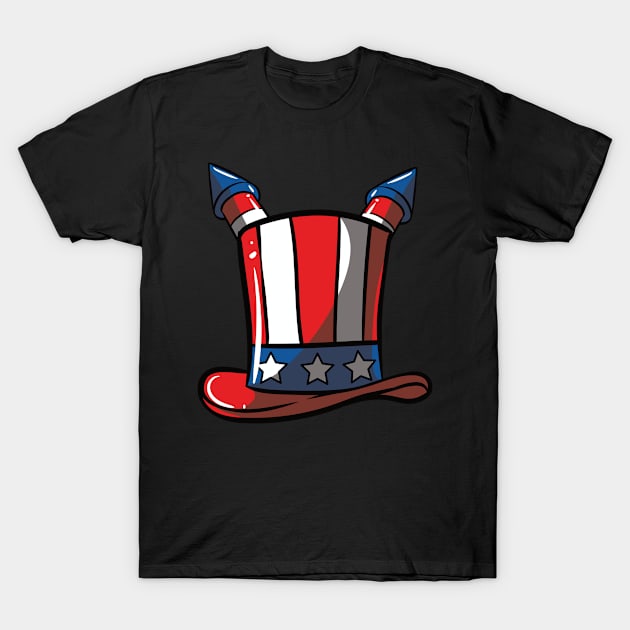 America Fourth of July Gift T-Shirt by Jackys Design Room